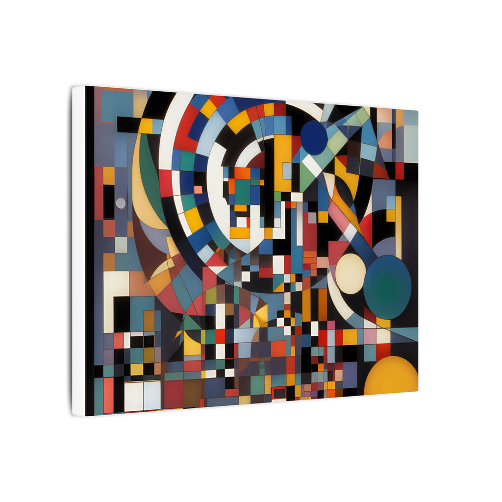 Abstract Reverie #9 gallery-wrapped canvas print â€” color wave abstract in indigo and rose, JB Studio â€” view 179