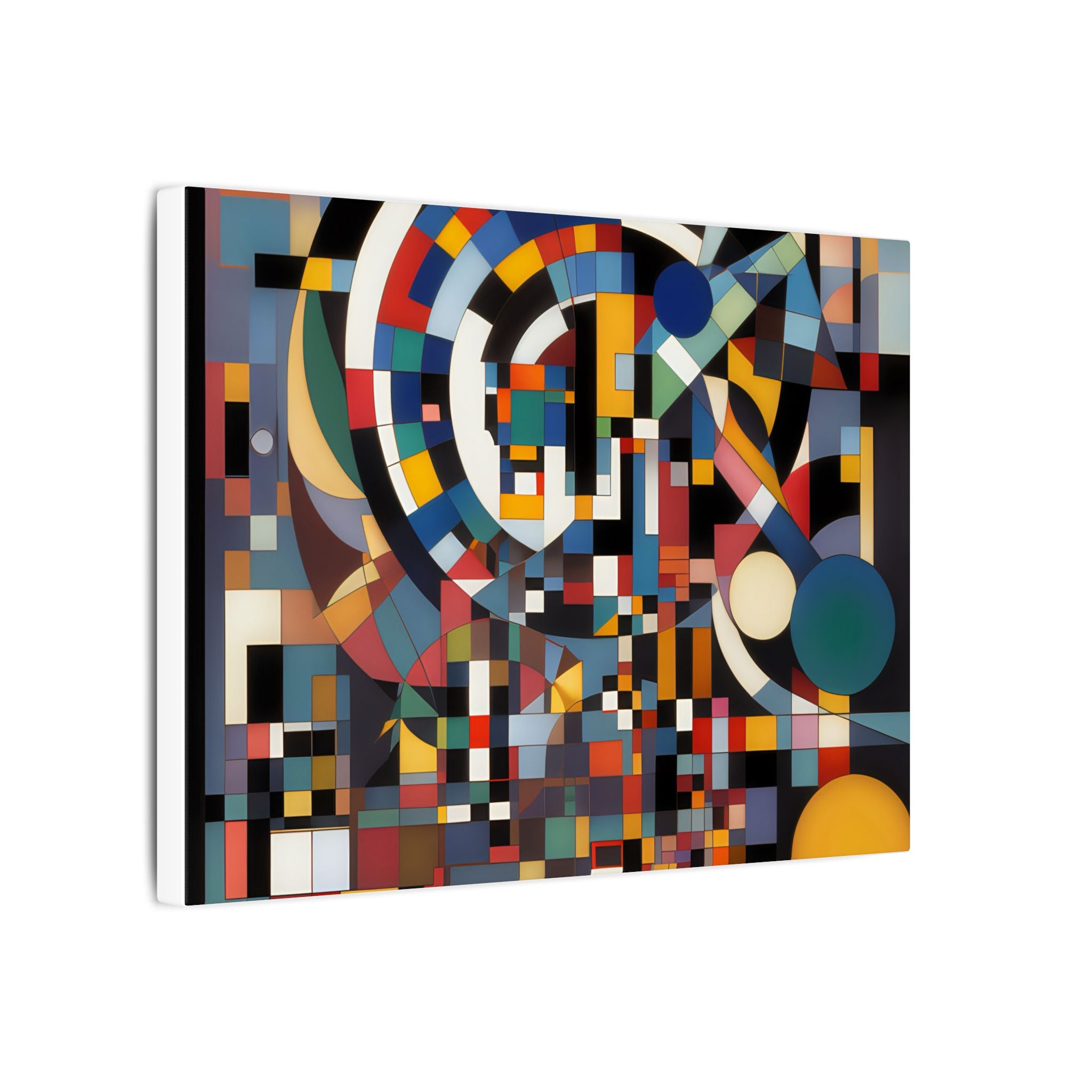 Abstract Reverie #9 gallery-wrapped canvas print â€” color wave abstract in indigo and rose, JB Studio â€” view 179