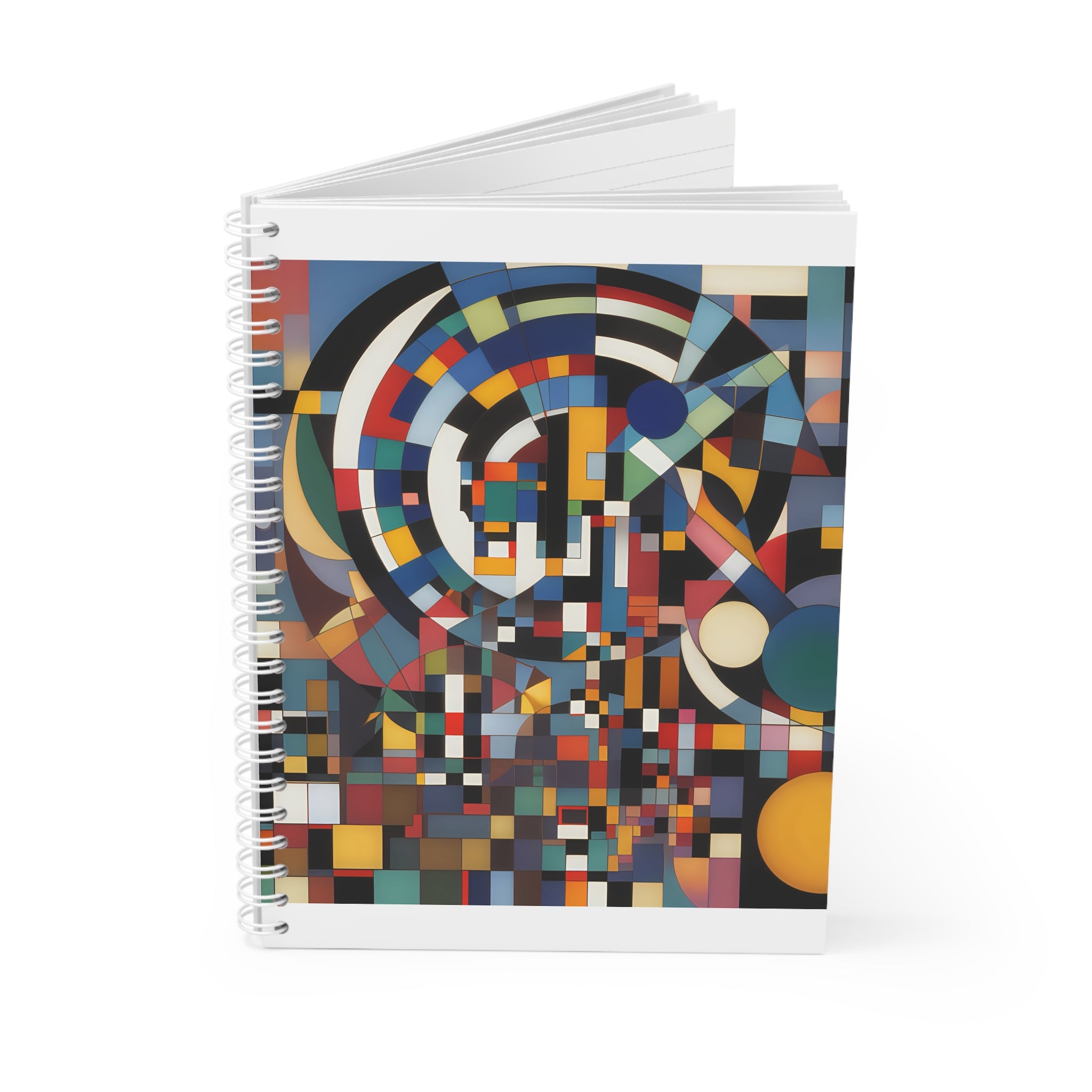 Abstract Reverie Spiral Notebook by JB Studio â€” lifestyle in-room view