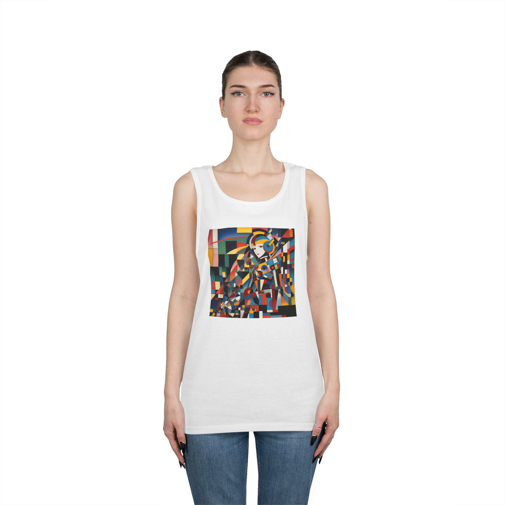 Abstract Reverie Tank Top by JB Studio â€” close-up detail of artwork
