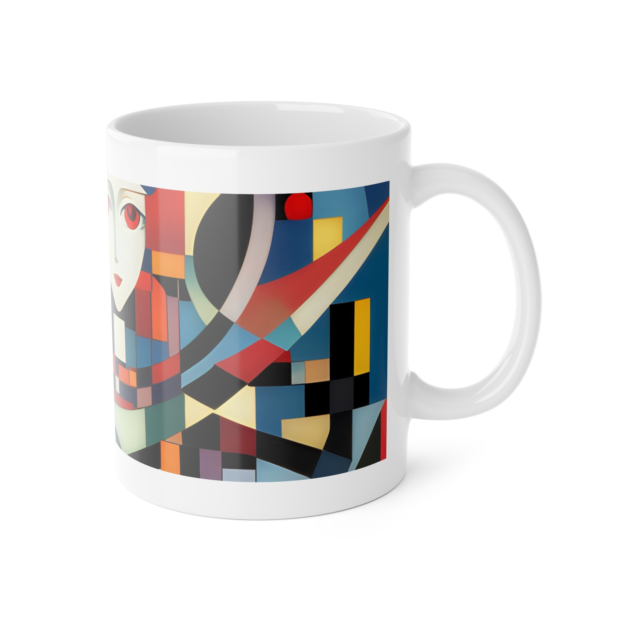 Abstract Reverie Mug by JB Studio â€” close-up detail of artwork