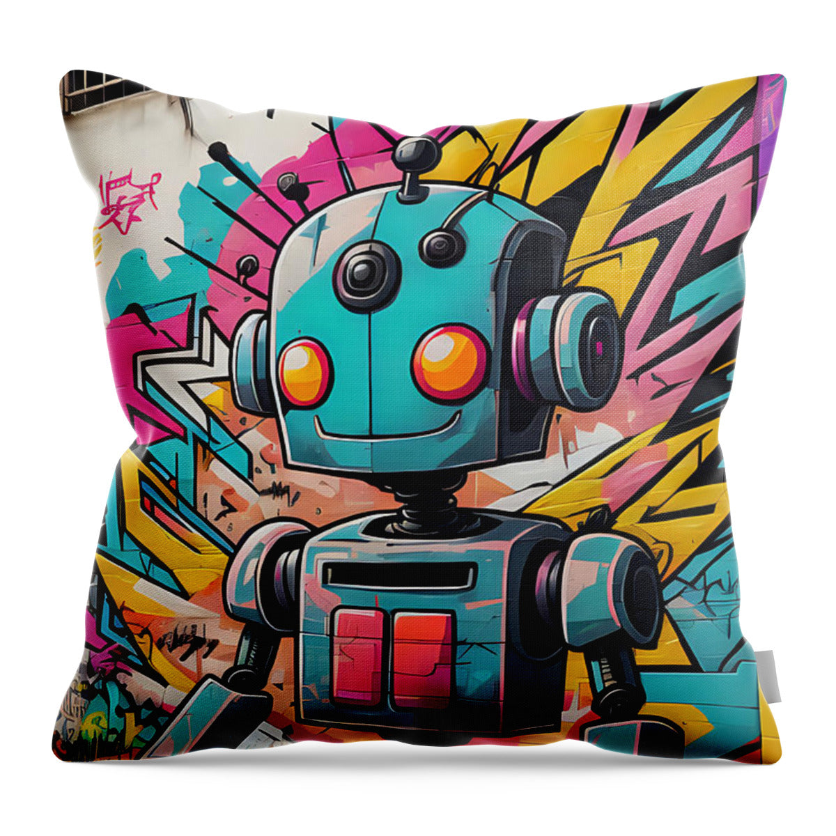 Circuit Splendor Throw Pillow by JB Studio â€” main product image
