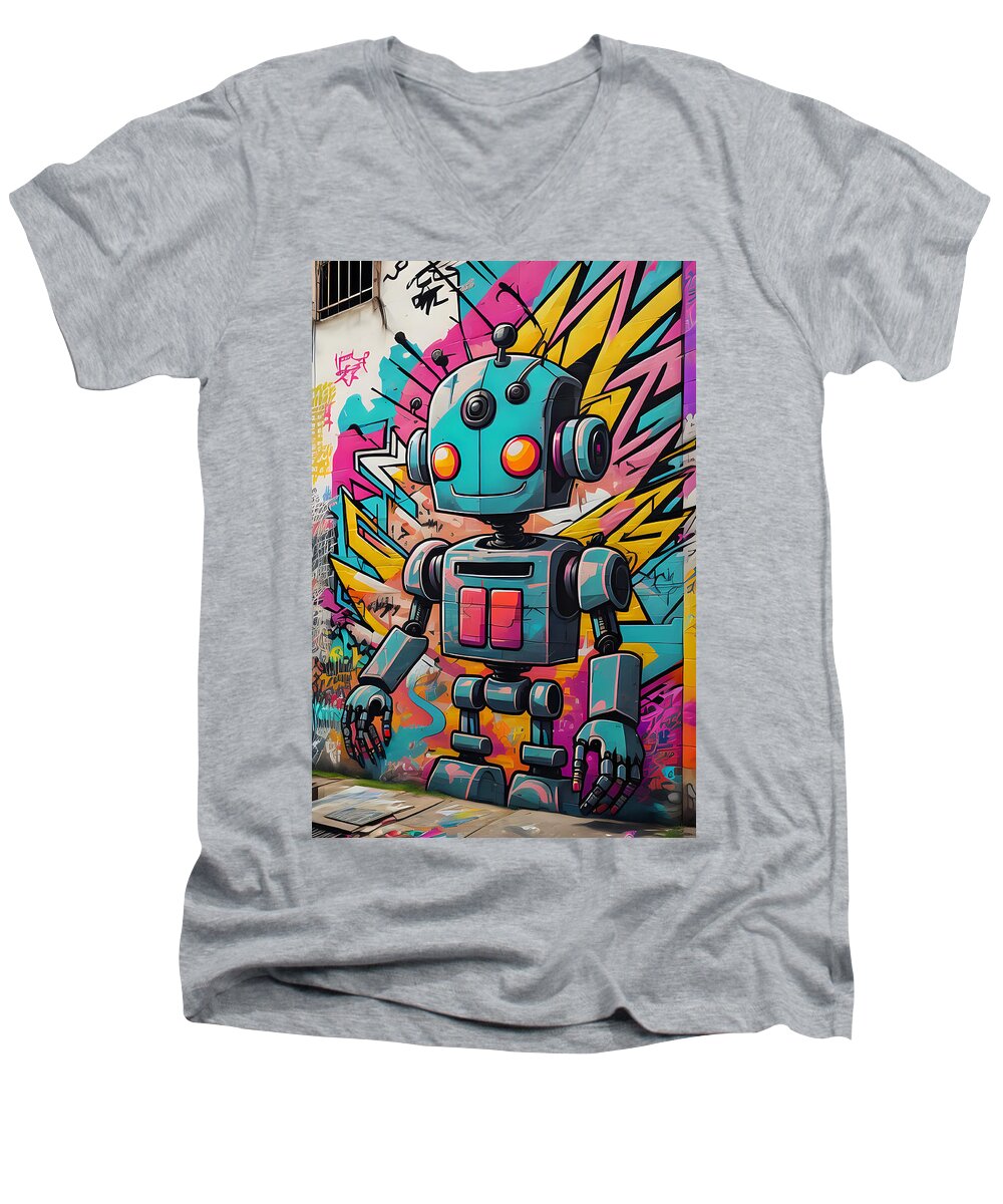 Circuit Splendor Men's V-Neck T-Shirt by JB Studio â€” main product image
