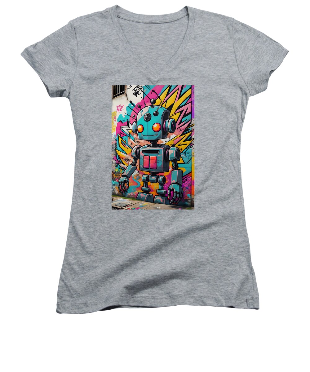 Circuit Splendor Women's V-Neck T-Shirt by JB Studio â€” main product image