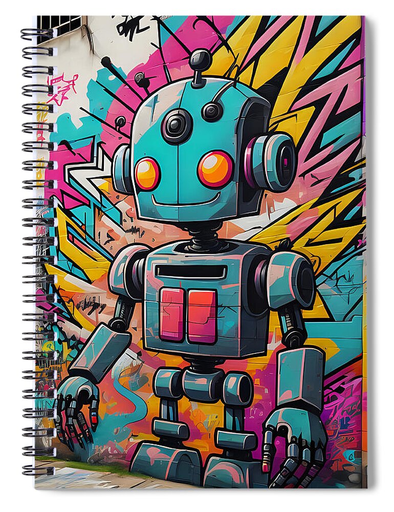 Circuit Splendor Spiral Notebook by JB Studio â€” main product image
