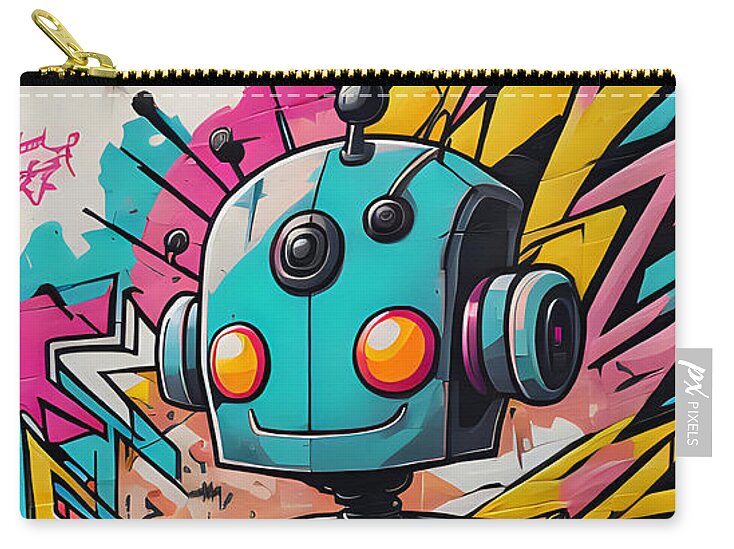 Circuit Splendor Zip Pouch by JB Studio â€” main product image