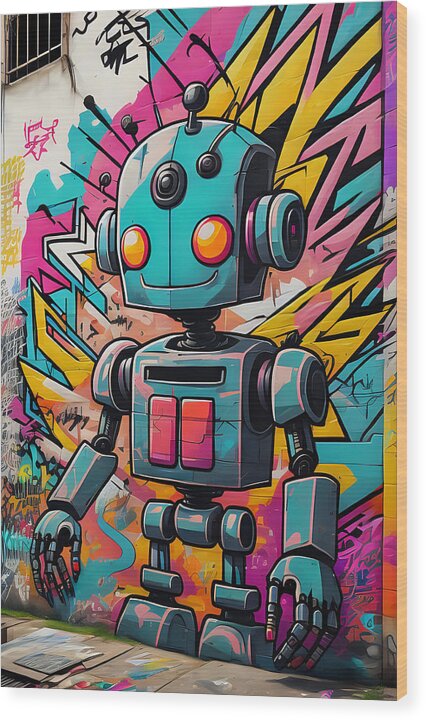 Circuit Splendor Wood Print by JB Studio â€” main product image