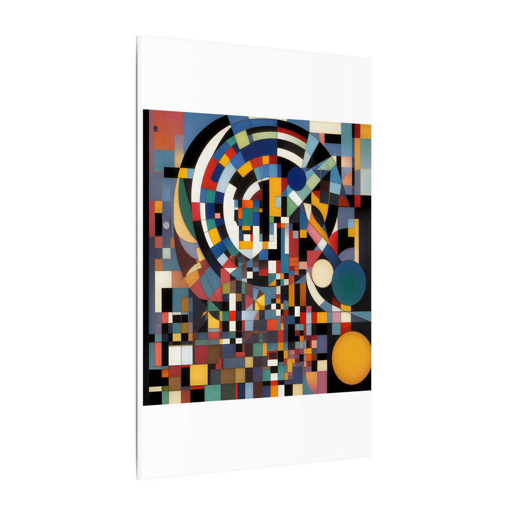 Abstract Reverie #9 gallery-wrapped canvas print â€” color wave abstract in indigo and rose, JB Studio â€” view 137