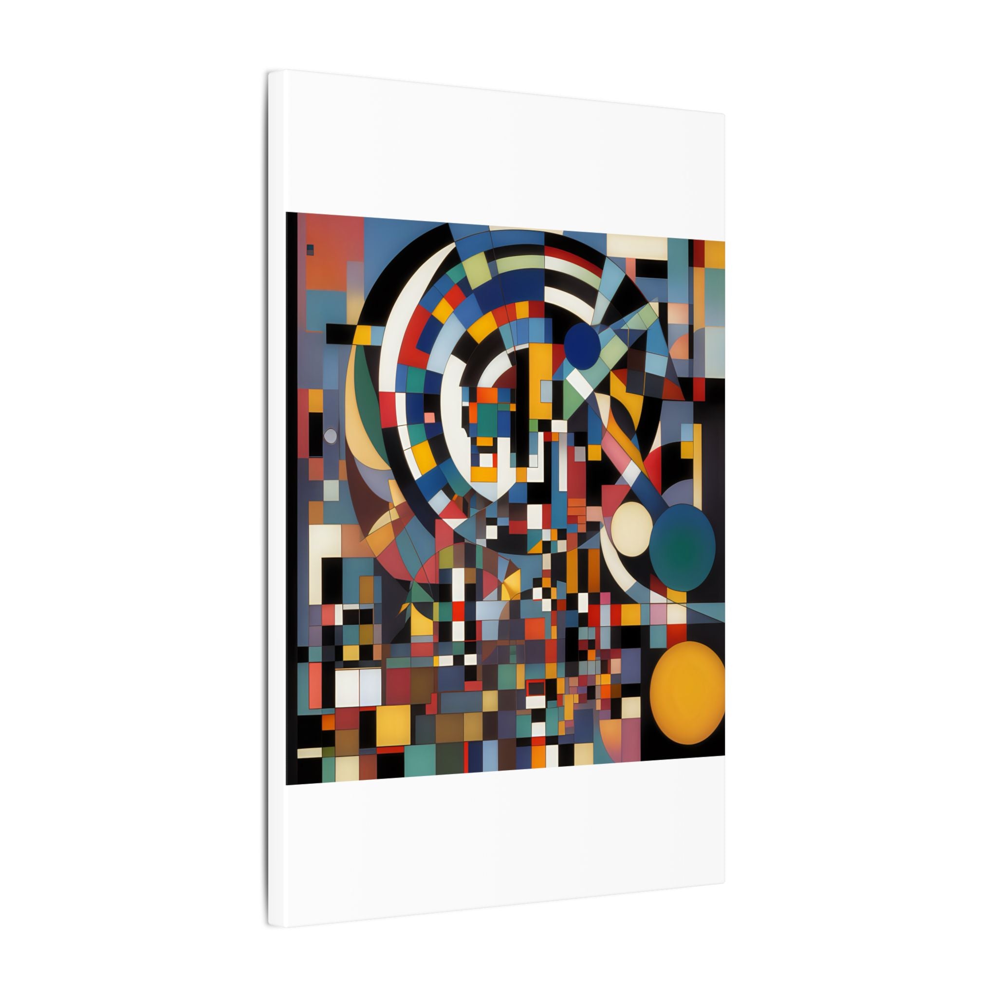 Abstract Reverie #9 gallery-wrapped canvas print â€” color wave abstract in indigo and rose, JB Studio â€” view 200