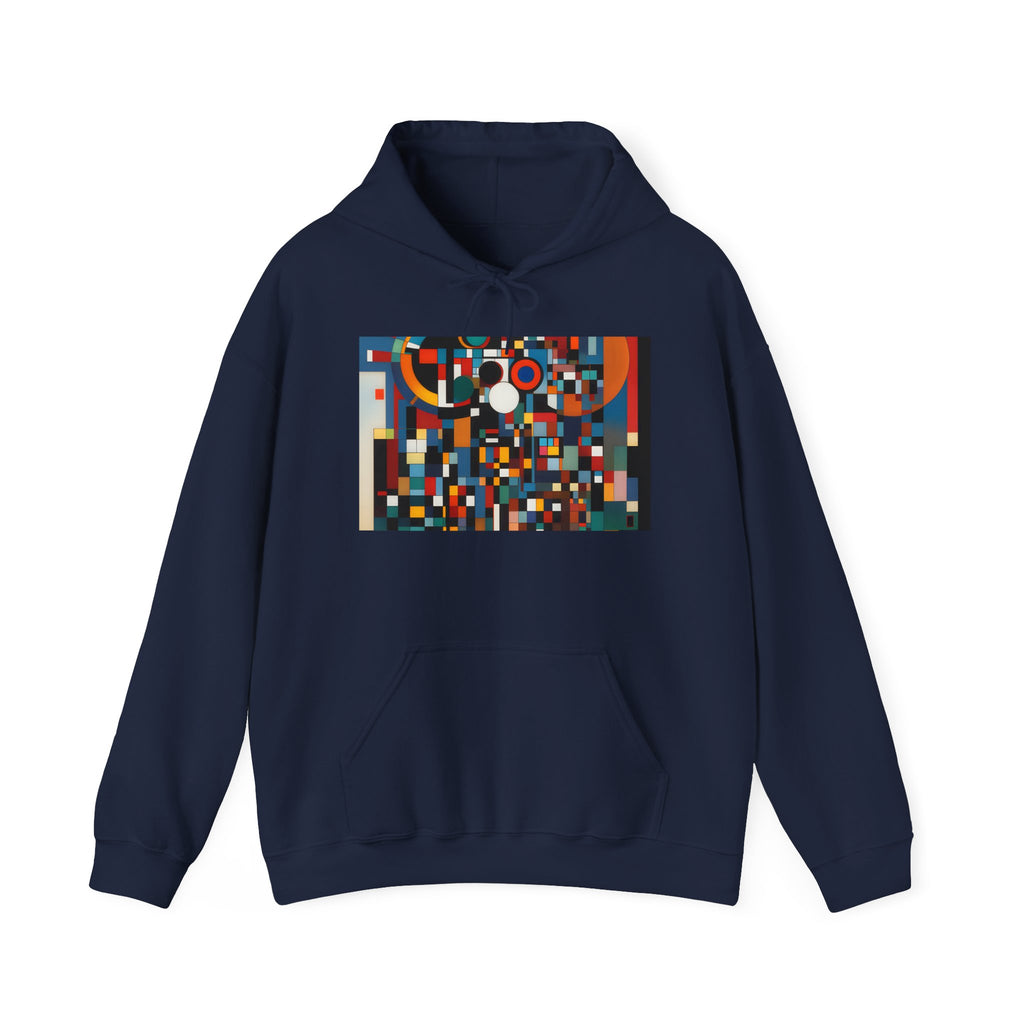 Abstract Reverie Hoodie by JB Studio â€” close-up detail of artwork