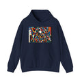 Abstract Reverie Hoodie by JB Studio â€” close-up detail of artwork