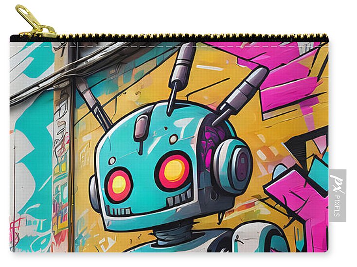 Circuit Splendor Zip Pouch by JB Studio â€” main product image