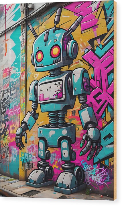 Circuit Splendor Wood Print by JB Studio â€” main product image