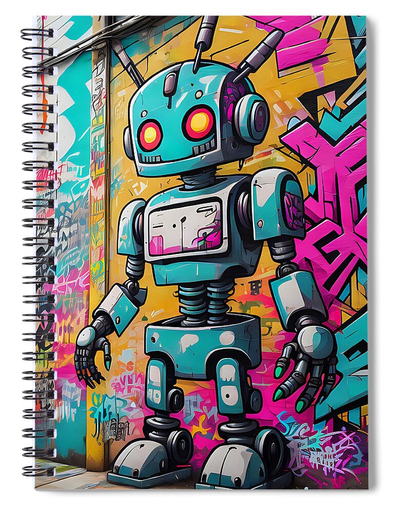 Circuit Splendor Spiral Notebook by JB Studio â€” main product image