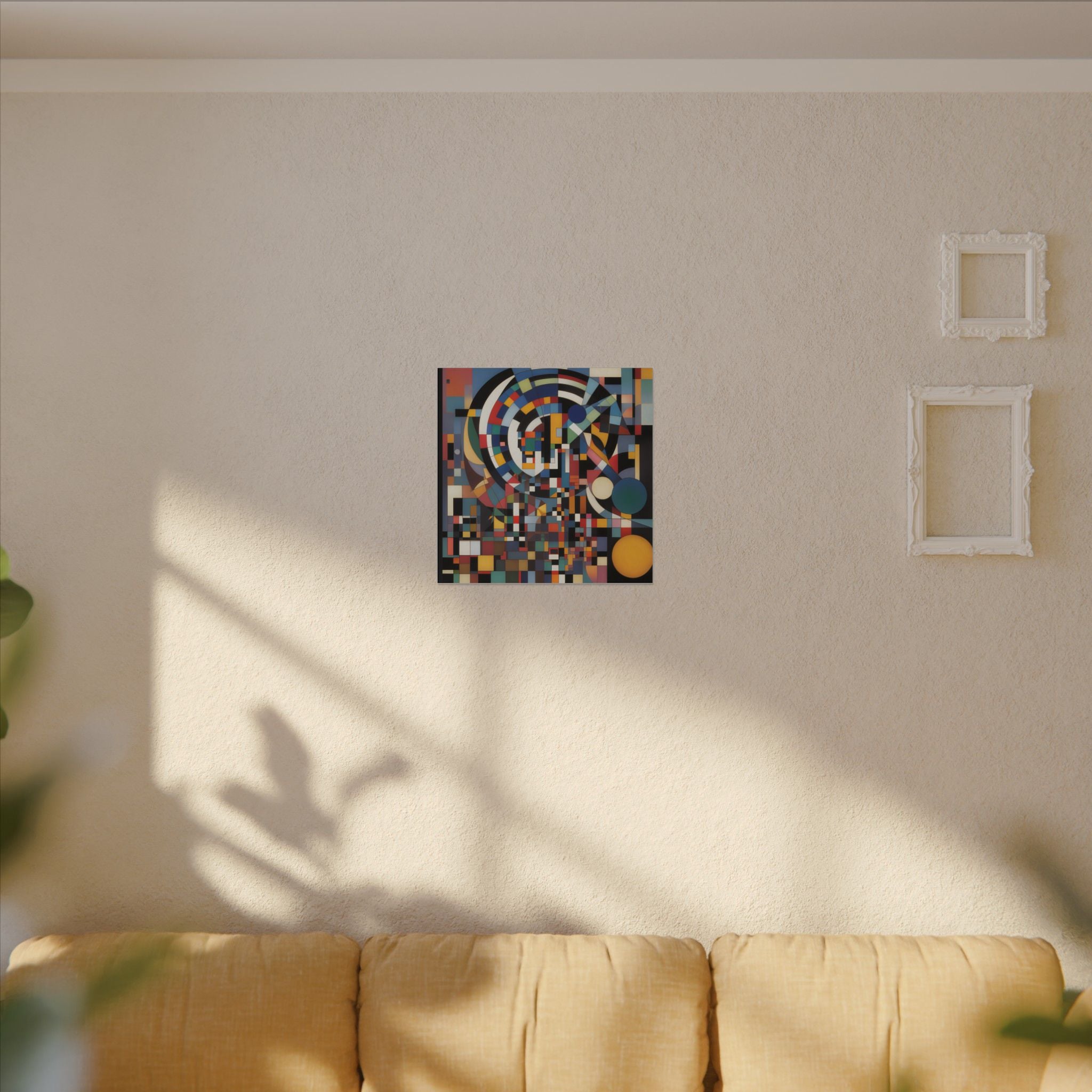 Abstract Reverie #9 gallery-wrapped canvas print â€” color wave abstract in indigo and rose, JB Studio â€” view 102