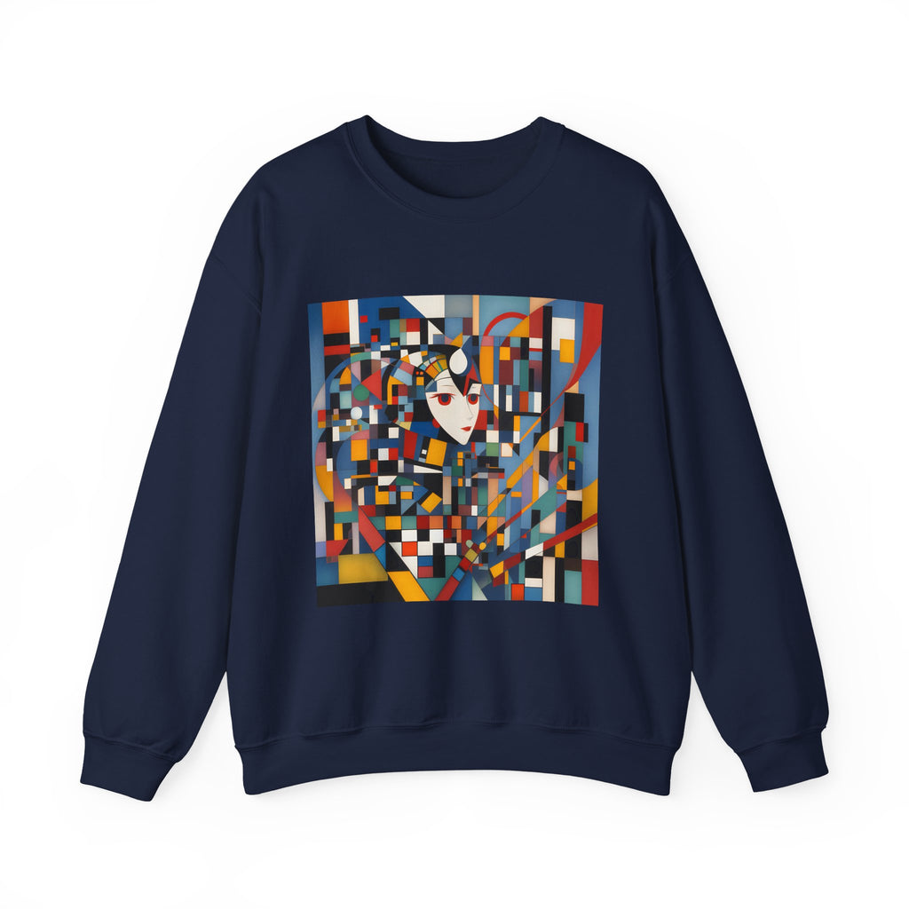 Abstract Reverie Sweatshirt by JB Studio â€” close-up detail of artwork
