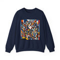 Abstract Reverie Sweatshirt by JB Studio â€” close-up detail of artwork