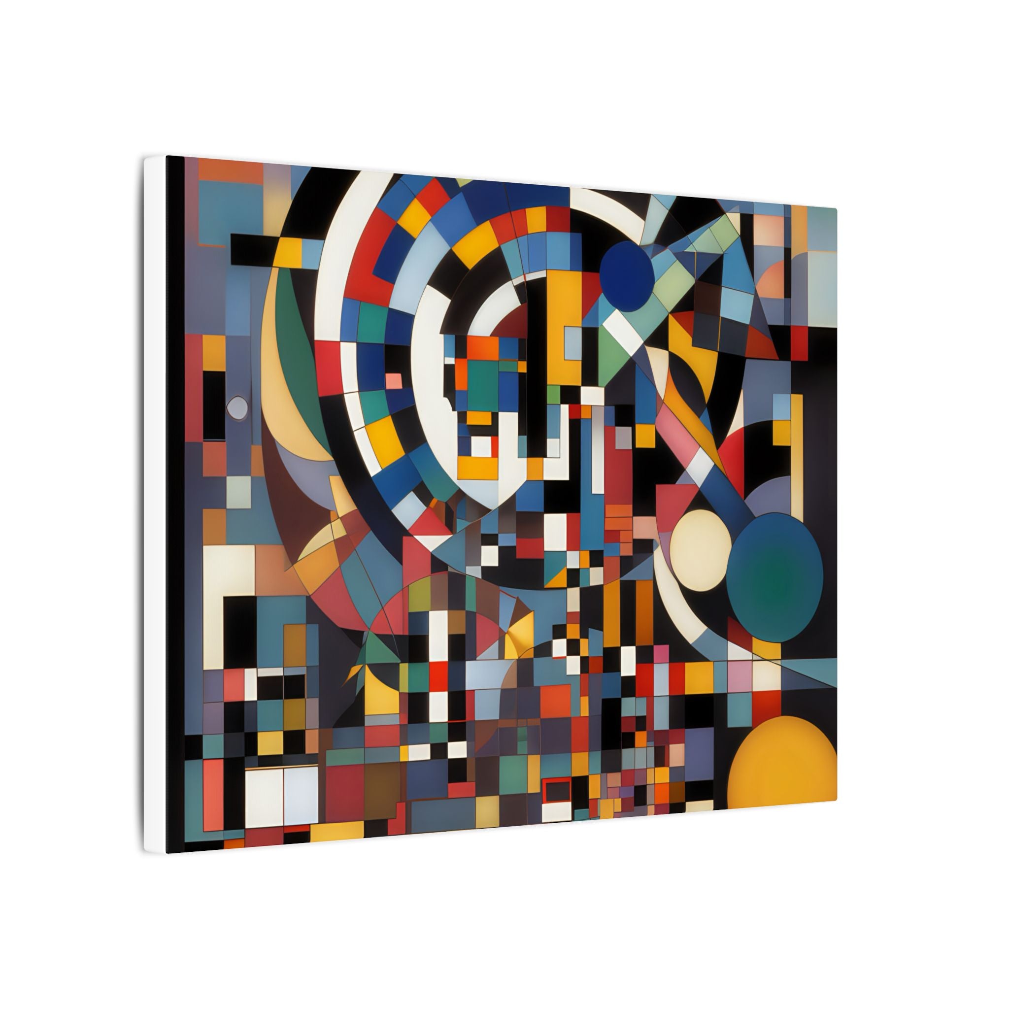 Abstract Reverie #9 gallery-wrapped canvas print â€” color wave abstract in indigo and rose, JB Studio â€” view 158