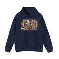 Abstract Reverie Hoodie by JB Studio â€” close-up detail of artwork