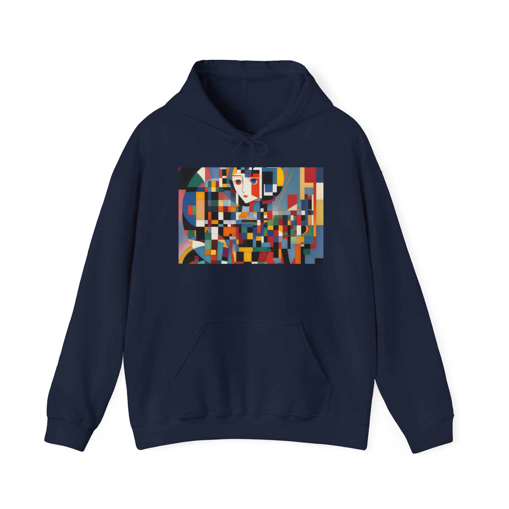 Abstract Reverie Hoodie by JB Studio â€” close-up detail of artwork