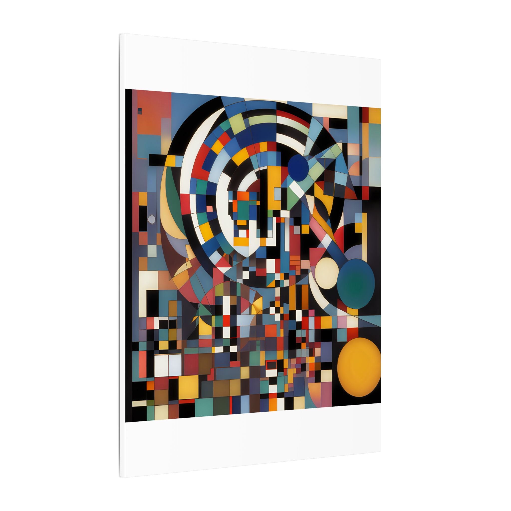 Abstract Reverie #9 gallery-wrapped canvas print â€” color wave abstract in indigo and rose, JB Studio â€” view 116