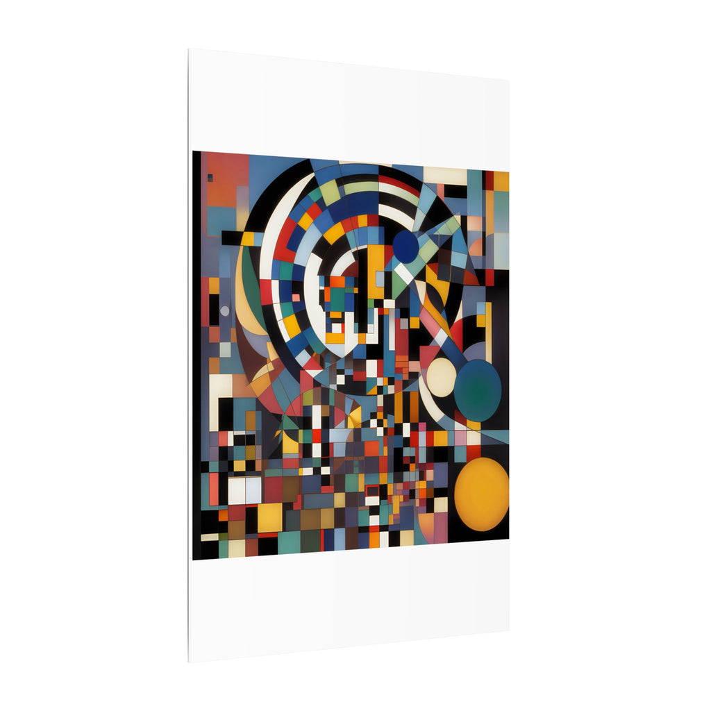 Abstract Reverie #9 gallery-wrapped canvas print â€” color wave abstract in indigo and rose, JB Studio â€” view 152