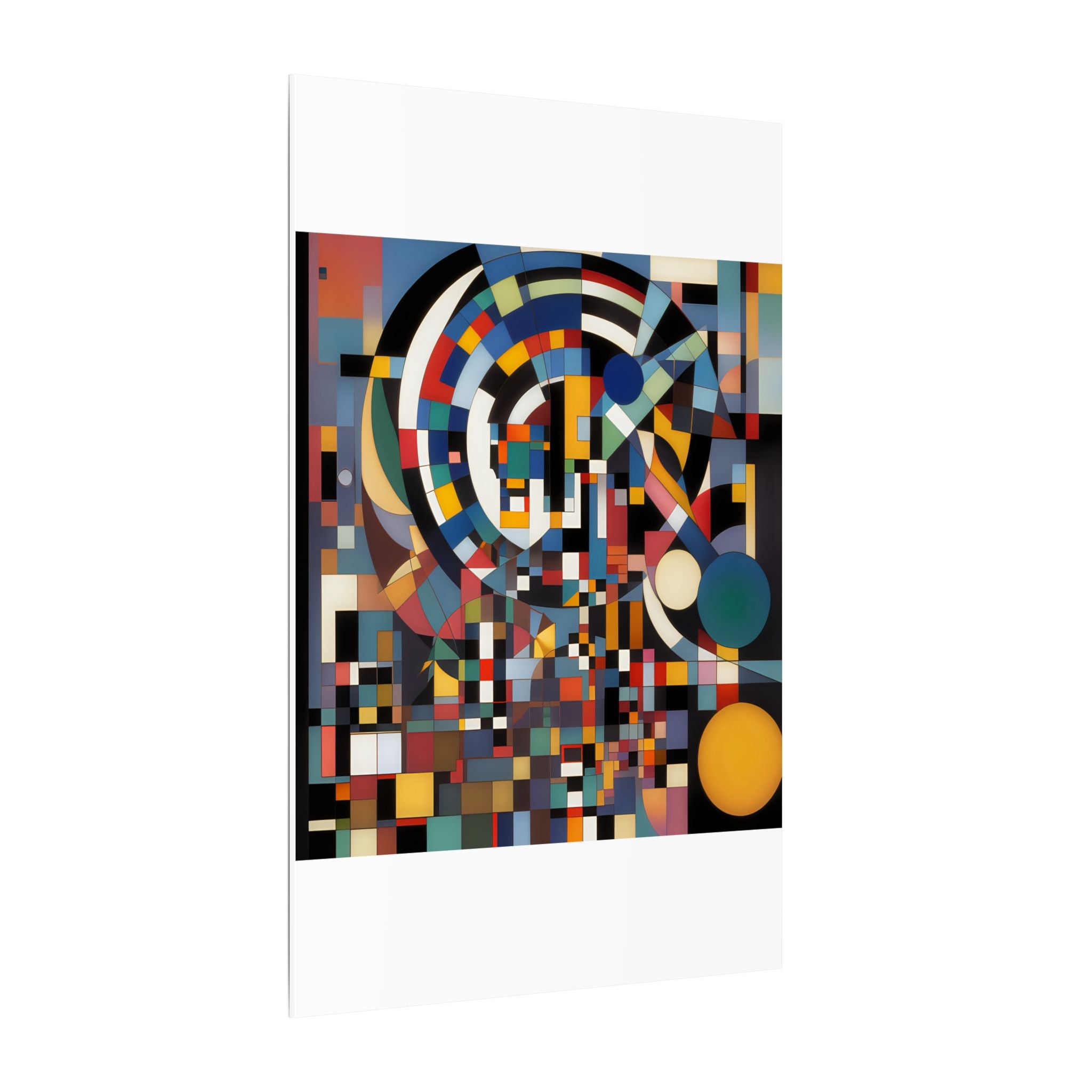 Abstract Reverie #9 gallery-wrapped canvas print â€” color wave abstract in indigo and rose, JB Studio â€” view 152