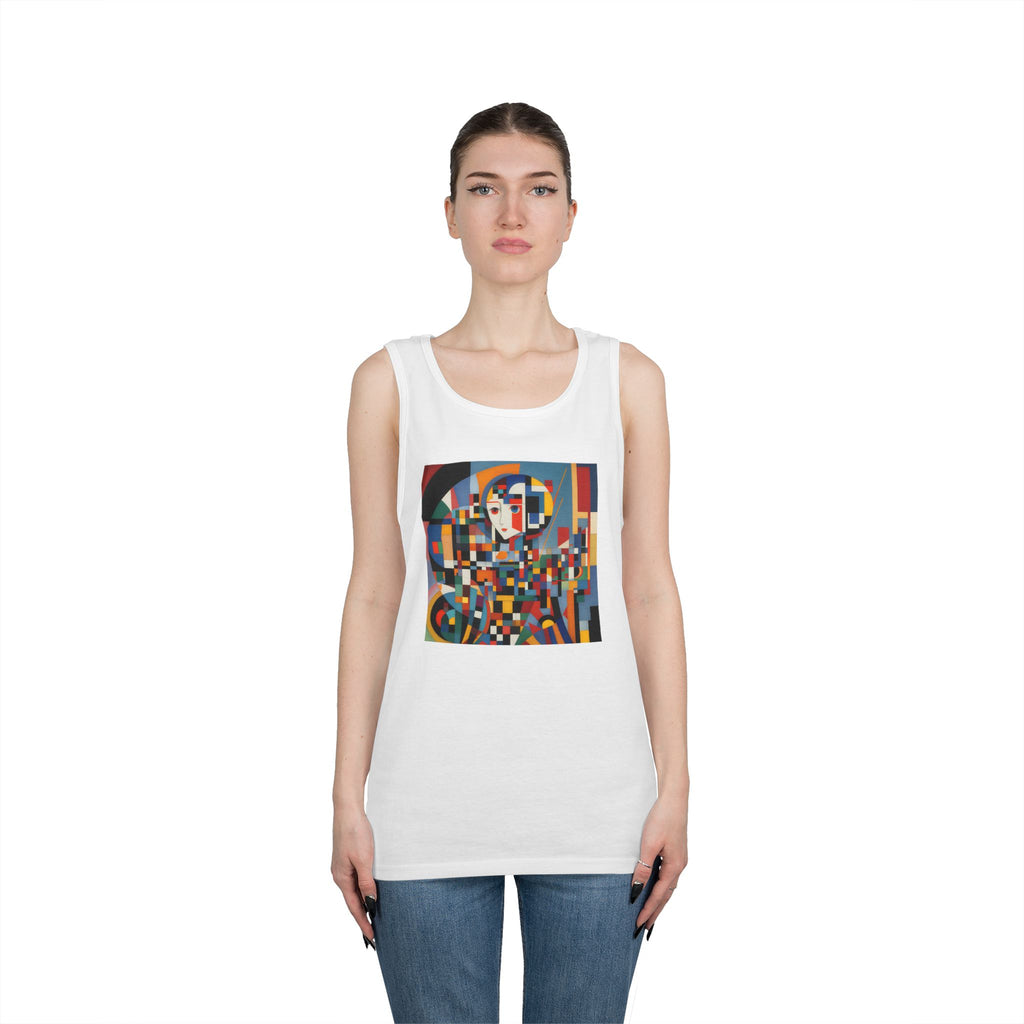 Abstract Reverie Tank Top by JB Studio â€” close-up detail of artwork