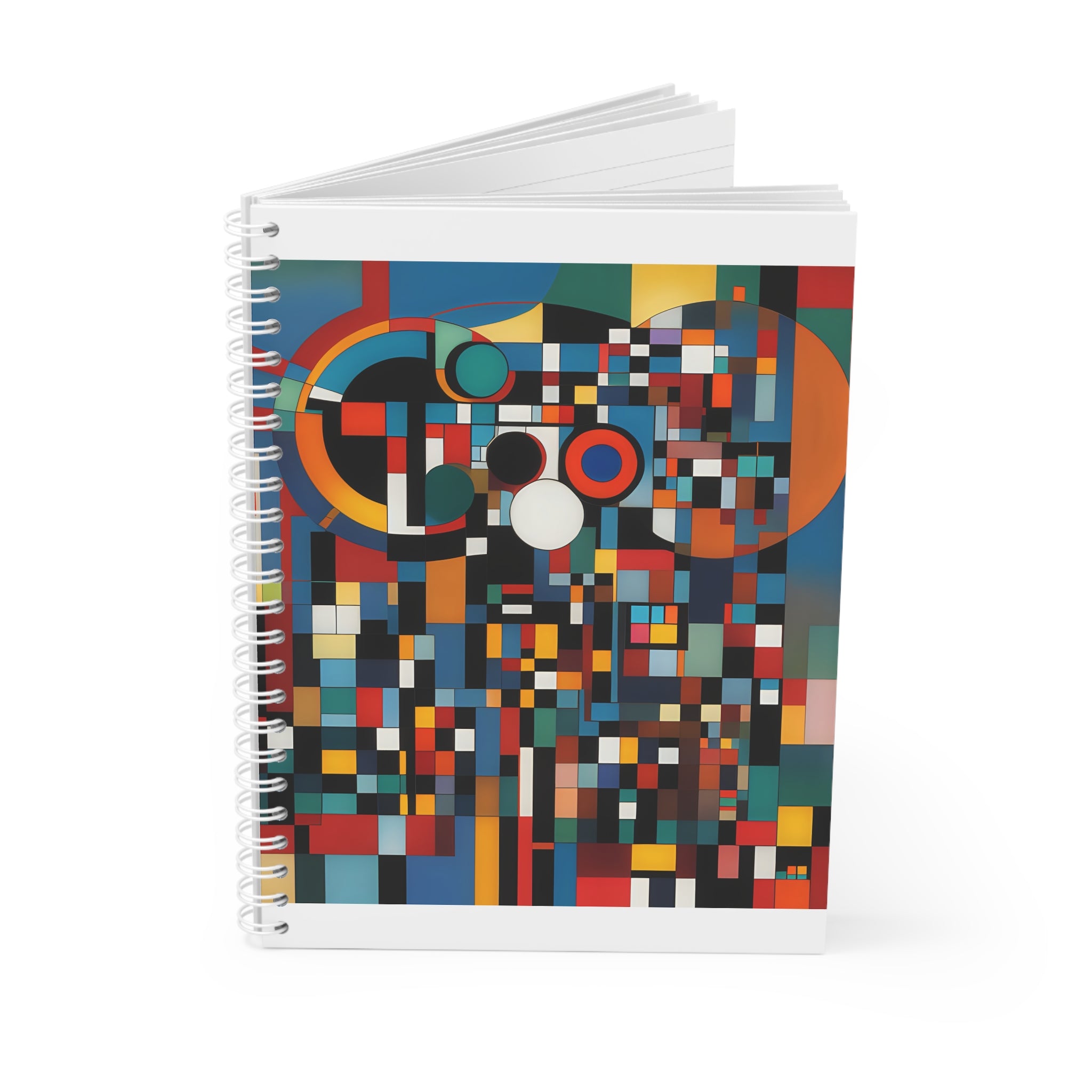 Abstract Reverie Spiral Notebook by JB Studio â€” lifestyle in-room view