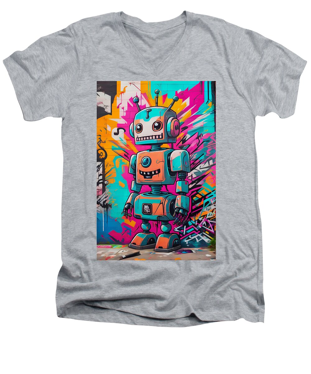 Circuit Splendor Men's V-Neck T-Shirt by JB Studio â€” main product image