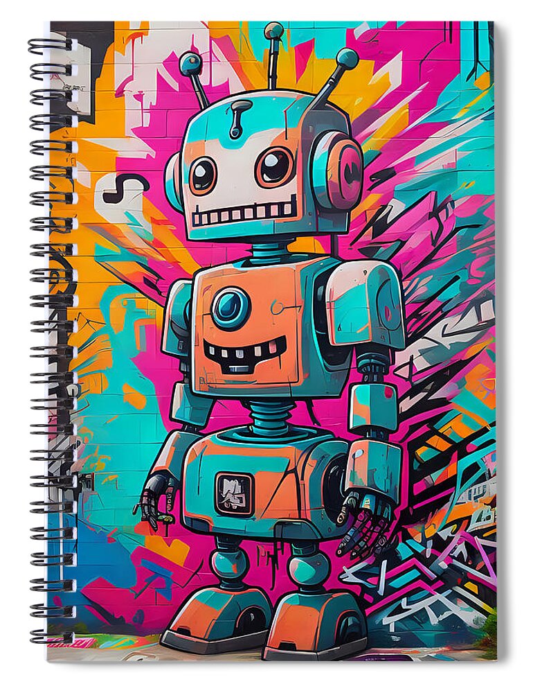 Circuit Splendor Spiral Notebook by JB Studio â€” main product image