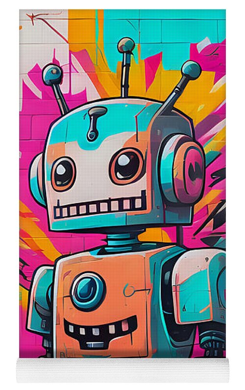 Circuit Splendor Yoga Mat by JB Studio â€” lifestyle in-room view