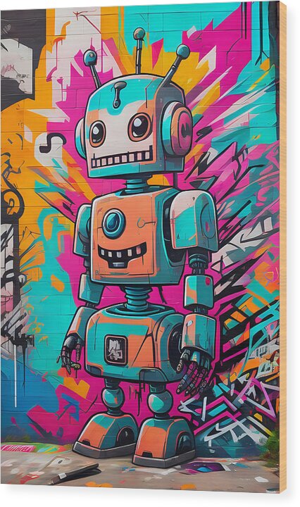 Circuit Splendor Wood Print by JB Studio â€” main product image