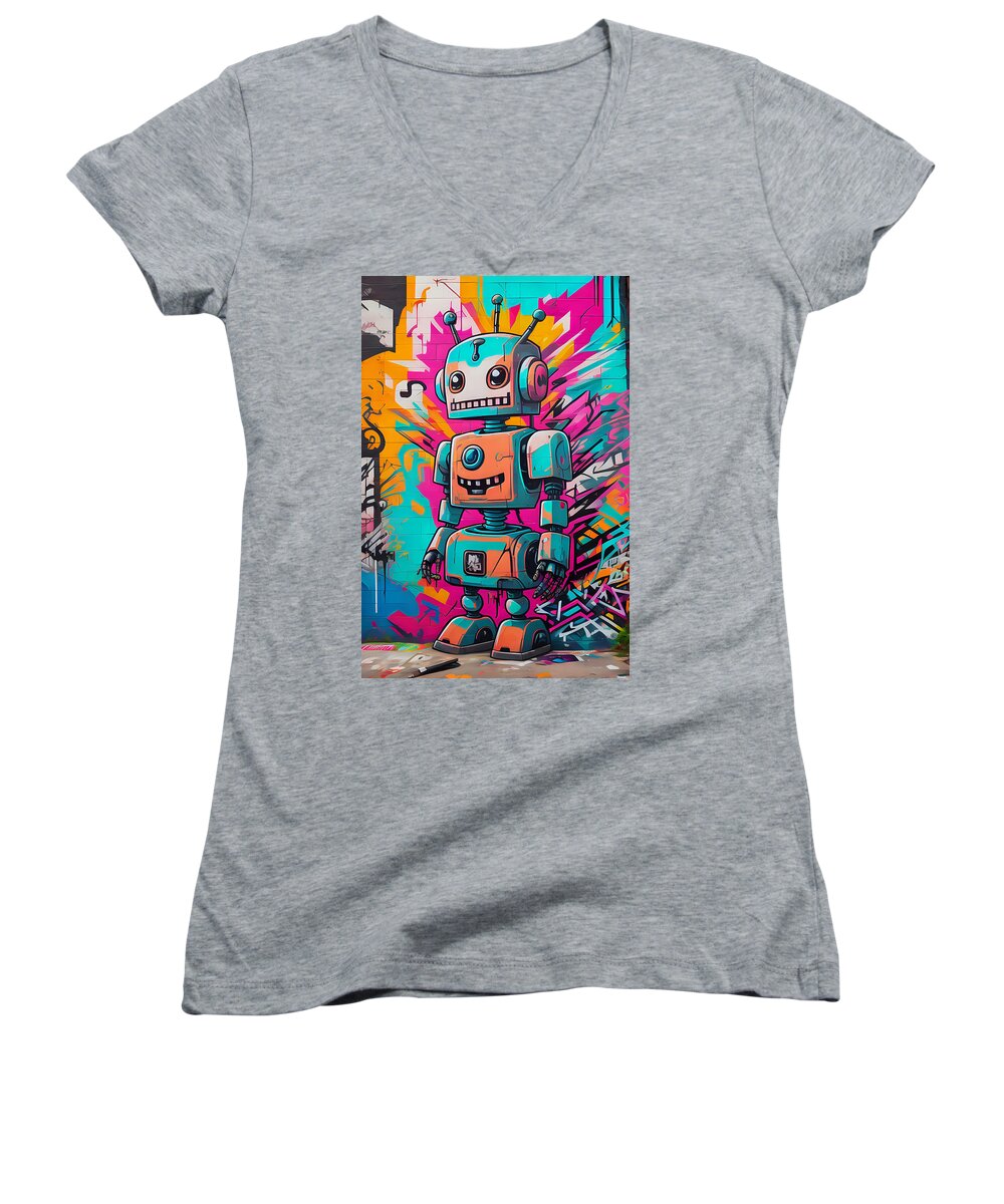 Circuit Splendor Women's V-Neck T-Shirt by JB Studio â€” main product image