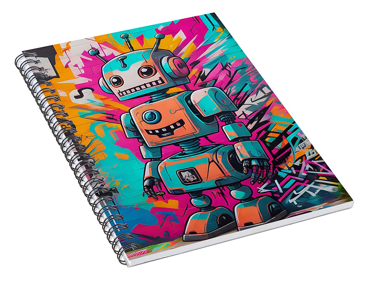 Circuit Splendor Spiral Notebook by JB Studio â€” alternate angle view