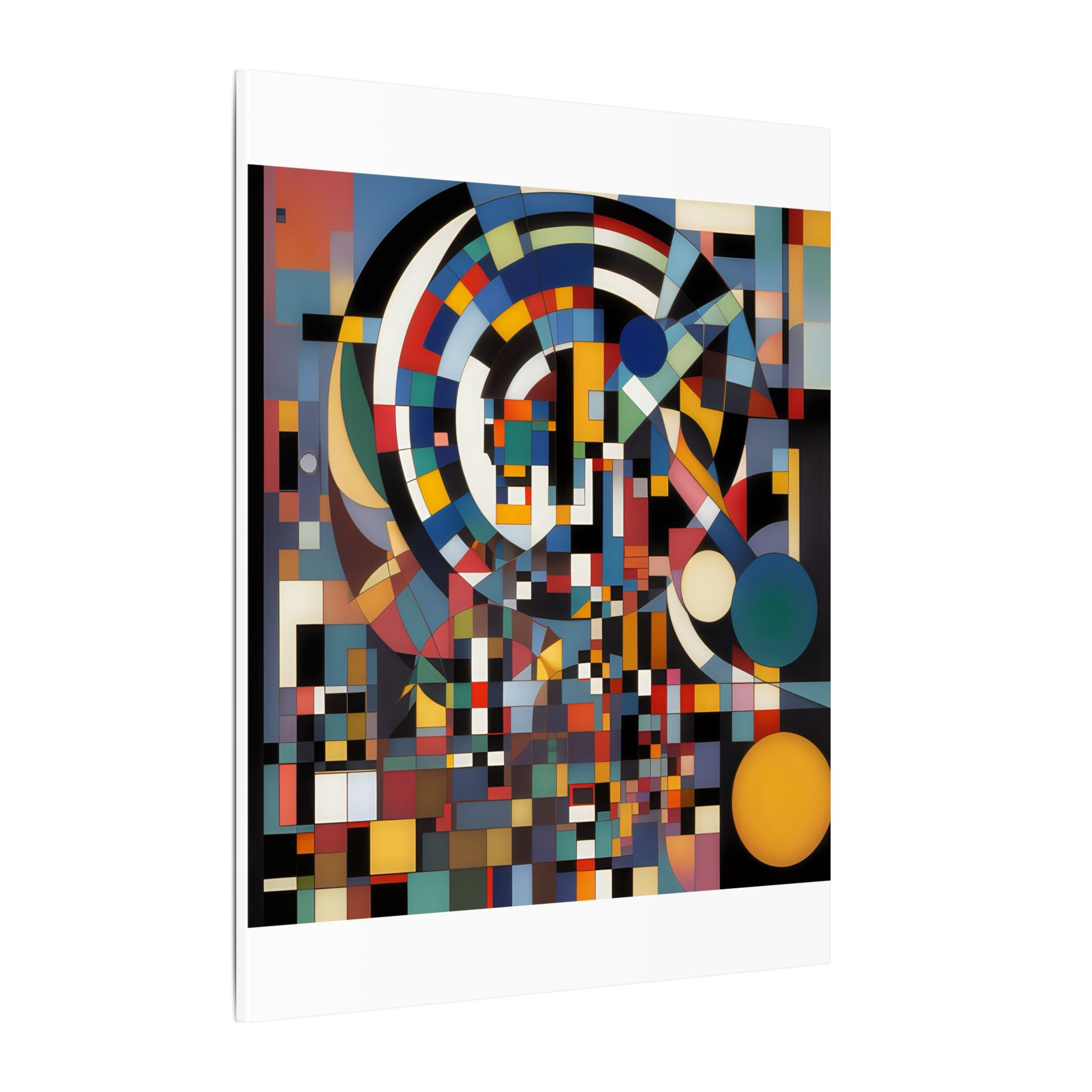 Abstract Reverie #9 gallery-wrapped canvas print â€” color wave abstract in indigo and rose, JB Studio â€” view 74
