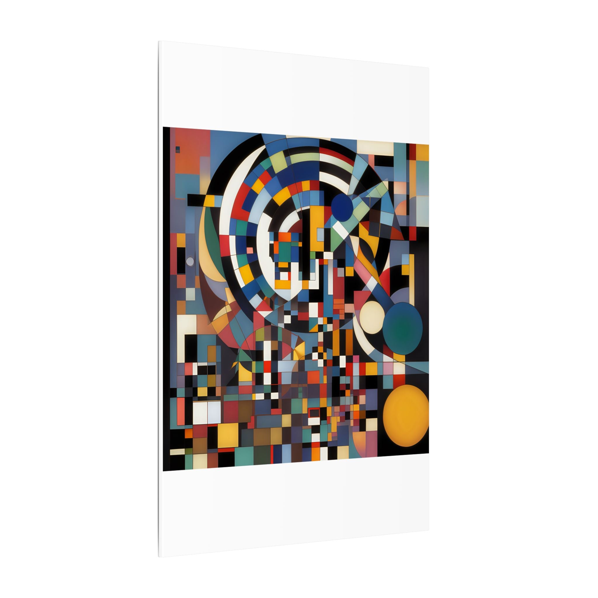 Abstract Reverie #9 gallery-wrapped canvas print â€” color wave abstract in indigo and rose, JB Studio â€” view 65