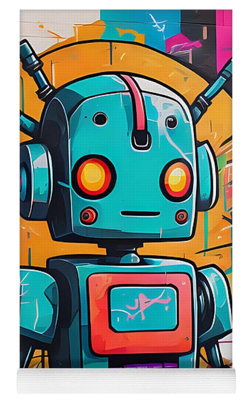Circuit Splendor Yoga Mat by JB Studio â€” lifestyle in-room view