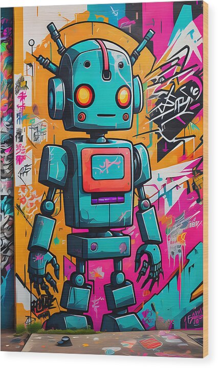 Circuit Splendor Wood Print by JB Studio â€” main product image