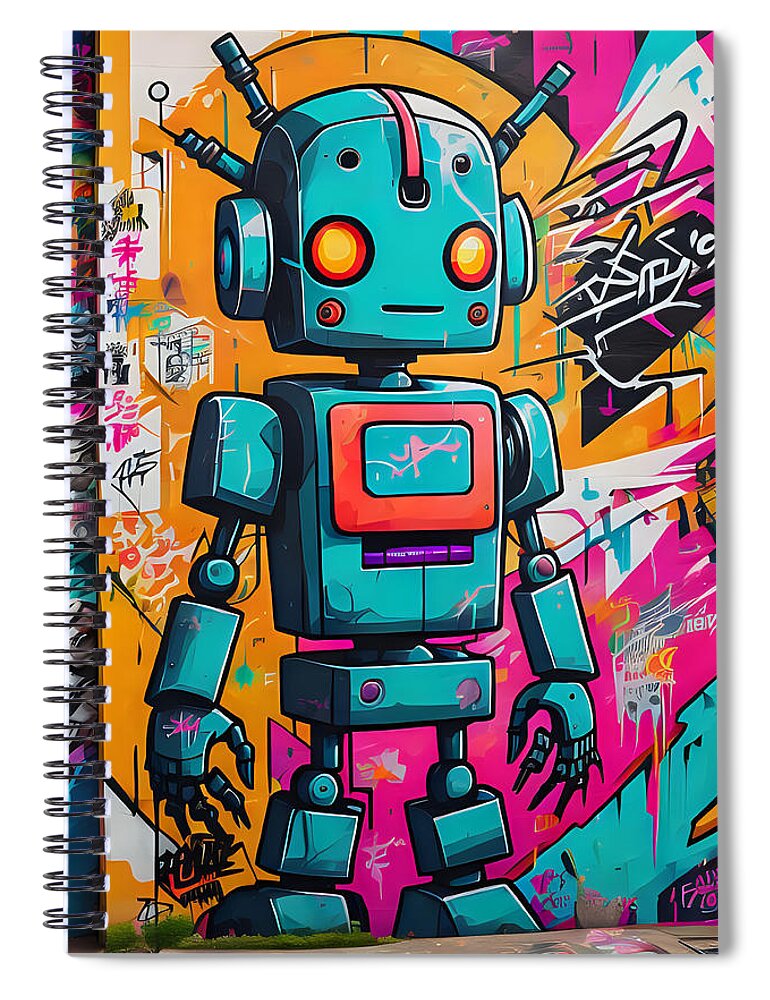 Circuit Splendor Spiral Notebook by JB Studio â€” main product image