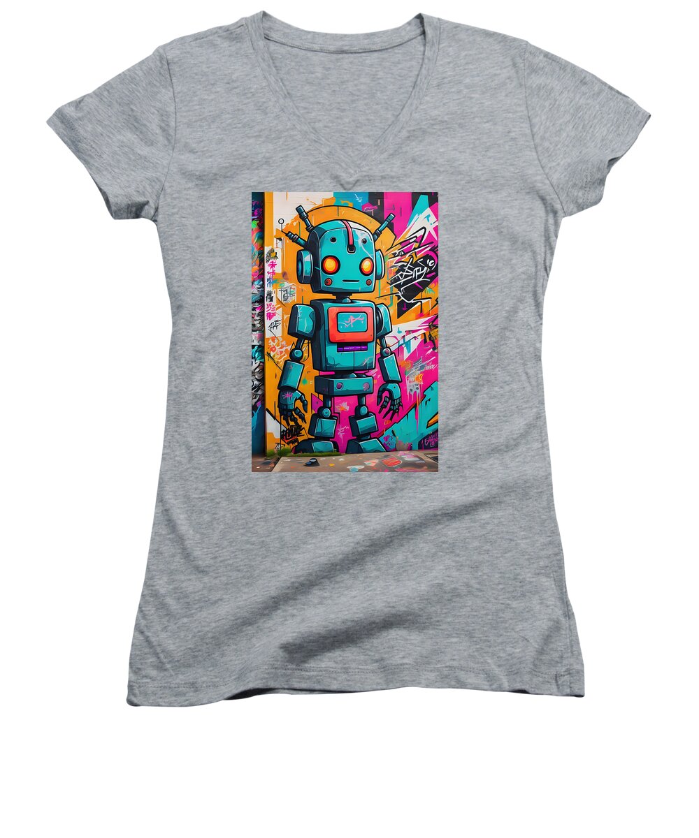 Circuit Splendor Women's V-Neck T-Shirt by JB Studio â€” main product image