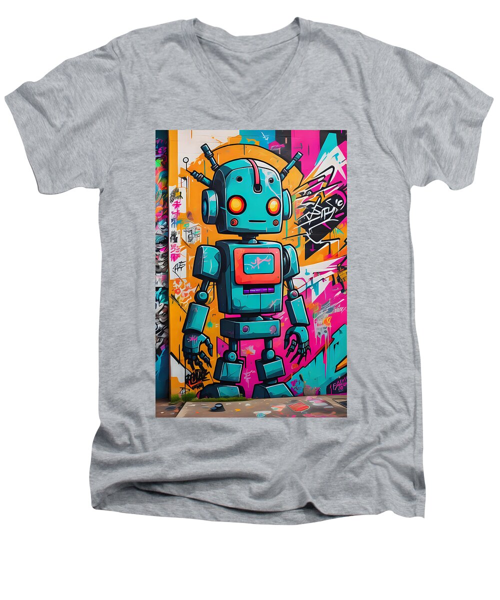Circuit Splendor Men's V-Neck T-Shirt by JB Studio â€” main product image