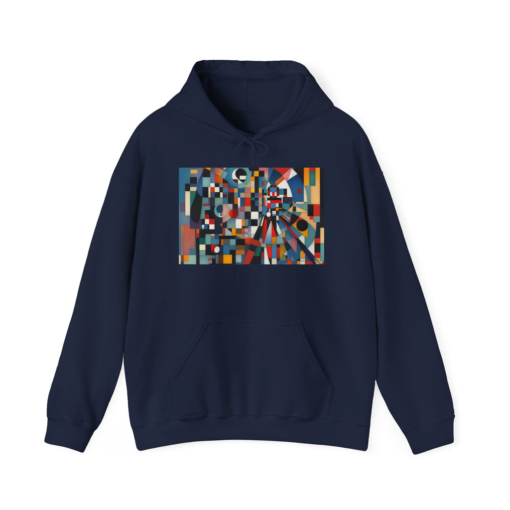 Abstract Reverie Hoodie by JB Studio â€” close-up detail of artwork