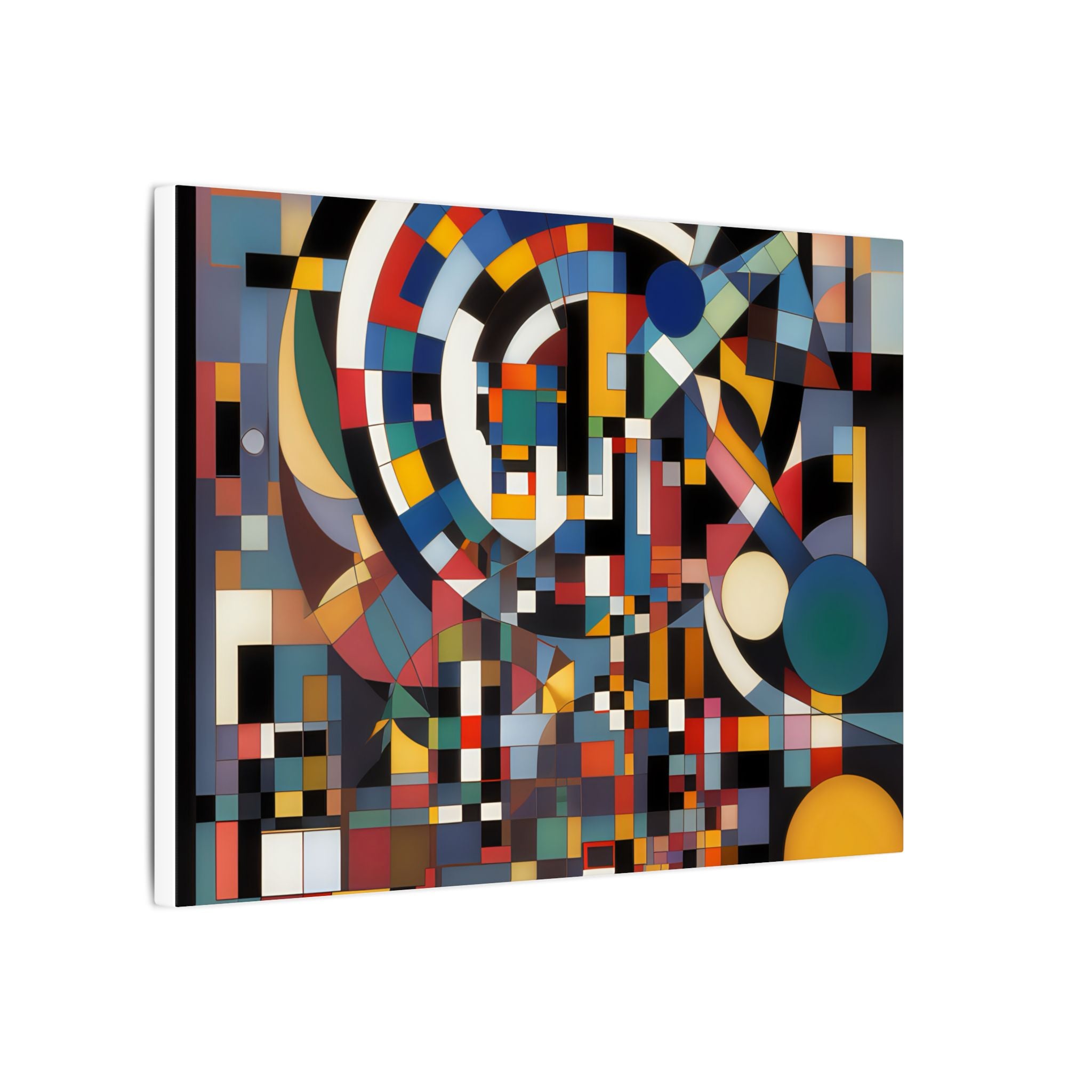 Abstract Reverie #9 gallery-wrapped canvas print â€” color wave abstract in indigo and rose, JB Studio â€” view 170