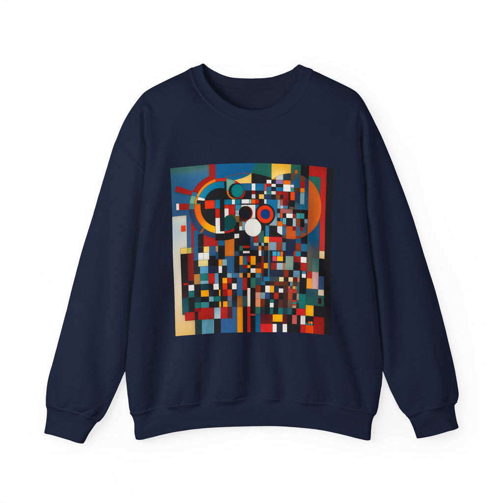 Abstract Reverie Sweatshirt by JB Studio â€” close-up detail of artwork