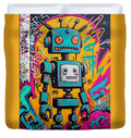 Circuit Splendor Duvet Cover by JB Studio â€” main product image