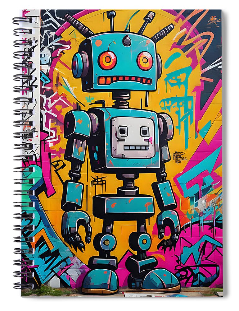 Circuit Splendor Spiral Notebook by JB Studio â€” main product image
