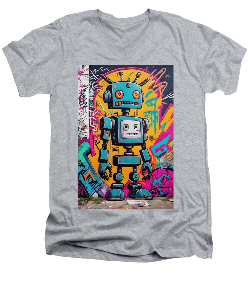 Circuit Splendor Men's V-Neck T-Shirt by JB Studio â€” main product image