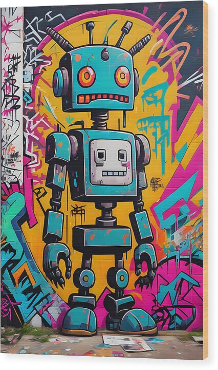 Circuit Splendor Wood Print by JB Studio â€” main product image