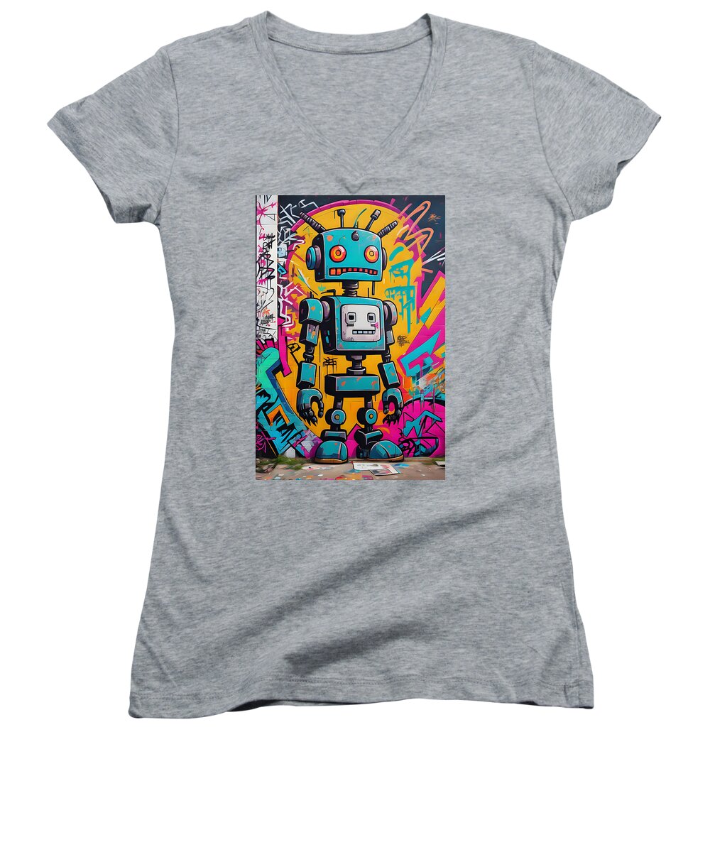 Circuit Splendor Women's V-Neck T-Shirt by JB Studio â€” main product image